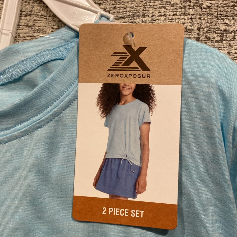 Girls top and skort set UPF 50+